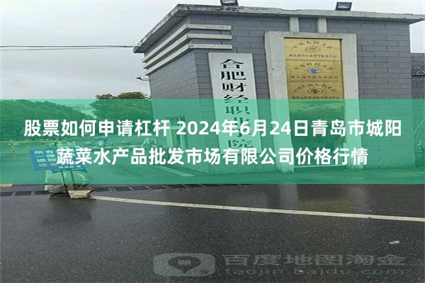 股票如何申请杠杆 2024年6月24日青岛市城阳蔬菜水产品批发市场有限公司价格行情