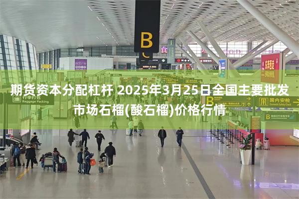 期货资本分配杠杆 2025年3月25日全国主要批发市场石榴(酸石榴)价格行情