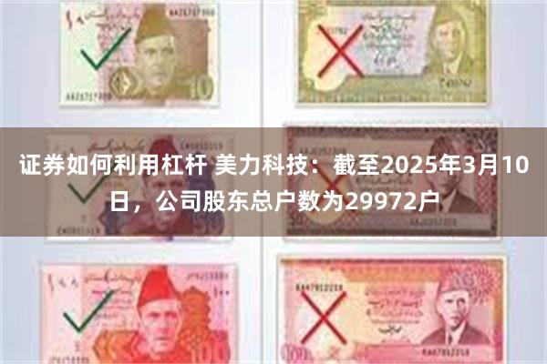 证券如何利用杠杆 美力科技：截至2025年3月10日，公司股东总户数为29972户