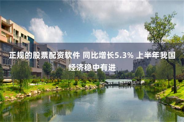 正规的股票配资软件 同比增长5.3% 上半年我国经济稳中有进